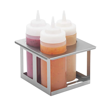 Giá Đỡ Chai Bóp Server 3 Vị Trí Kèm 3 Chai 473 ml, Inox (86831)