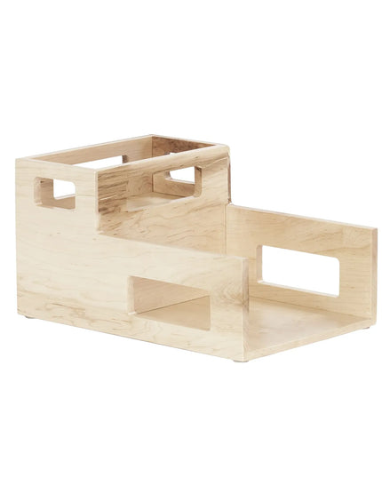 Giá Đỡ Đĩa & Khăn Ăn 2 Ngăn Cal-Mil 22068-71, 26 cm x 38.1 cm, Gỗ Maple, Vàng Sáng