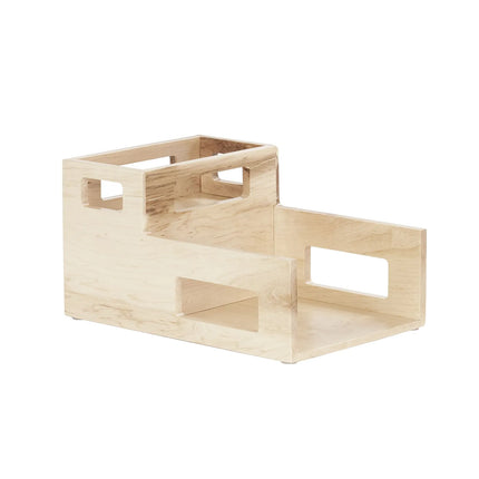 Giá Đỡ Đĩa & Khăn Ăn 2 Ngăn Cal-Mil 22068-71, 26 cm x 38.1 cm, Gỗ Maple, Vàng Sáng