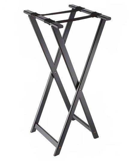 Giá Đỡ Khay Gấp American Metalcraft WTSB40 96.5 cm Dây Đai Nylon, Gỗ/Đen
