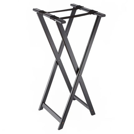 Giá Đỡ Khay Gấp American Metalcraft WTSB40 96.5 cm Dây Đai Nylon, Gỗ/Đen