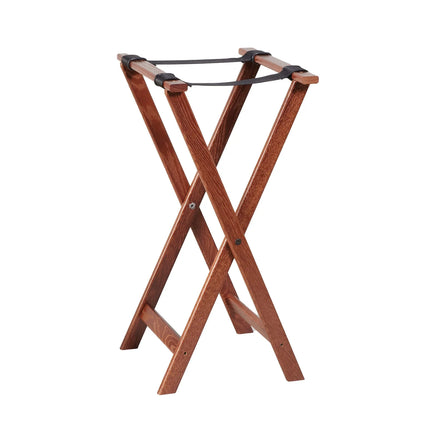 Giá Đỡ Khay Gấp American Metalcraft WTSW32 78.7 cm Dây Đai Nylon, Màu Walnut