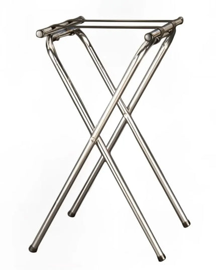 Giá Đỡ Khay Gấp Cao Cấp American Metalcraft TRSD1815 78.7 cm Dây Đai Nylon, Chrome/Đen