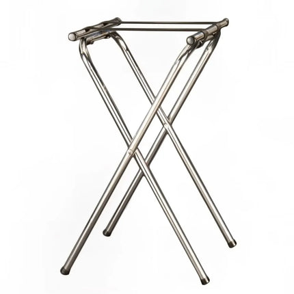 Giá Đỡ Khay Gấp Cao Cấp American Metalcraft TRSD1815 78.7 cm Dây Đai Nylon, Chrome/Đen