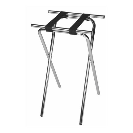 Giá Đỡ Khay Gấp CSL 1053C-1 78.7 cm Dây Đai Đen, Mặt 48.3 x 38.1 cm, Khung Thép Bề Mặt Chrome