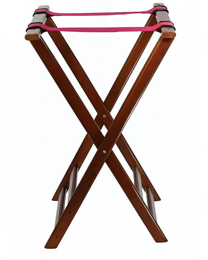 Giá Đỡ Khay Gấp Winco TR-33W 81.3 cm Gỗ Cao Su, Màu Walnut
