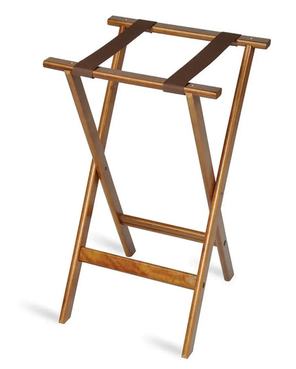 Giá Đỡ Khay Phẳng CSL 1170-1 76.2 cm 2 Dây Đai Nâu, Viền Bo Tròn, Gỗ Cứng