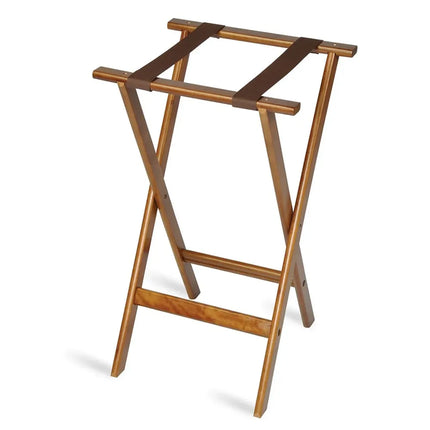 Giá Đỡ Khay Phẳng CSL 1170-1 76.2 cm 2 Dây Đai Nâu, Viền Bo Tròn, Gỗ Cứng