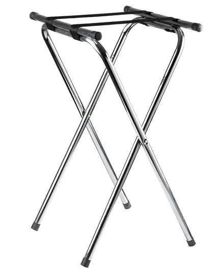 Giá Đỡ Khay Tablecraft 24 Mạ Chrome, Khung Ống, Thanh Ngang Đôi