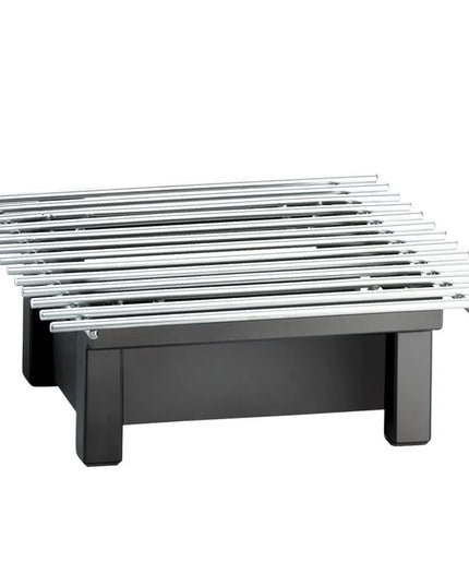 Giá Đỡ Nồi Hâm Vuông Cal-Mil 1348-12-13 30.5 cm Có Khay Đựng Cồn - Kim Loại, Đen