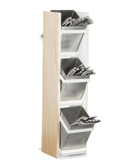 Giá Đựng Dao Dĩa 3 Tầng Cal-Mil 22048-15 11.4 x 17.8 x 53.3 cm - Gỗ Maple & Inox
