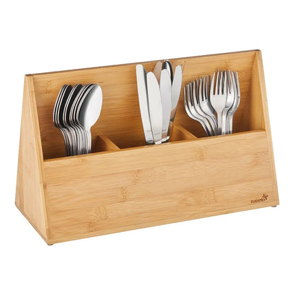Giá Đựng Dao Muỗng Nĩa 3 Ngăn Rosseto SB110 40.2 cm x 33.8 cm, Tre