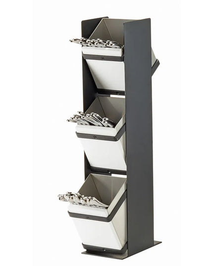 Giá Đựng Dao Muỗng Nĩa 3 Tầng Cal-Mil 22048-13 17.8 x 11.4 x 53.3 cm Inox