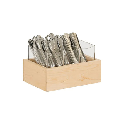 Giá Đựng Dao Muỗng Nĩa Cal-Mil 3408-71 3 Ngăn 22.9 x 15.2 cm Nhựa ABS Màu Vàng Nhạt