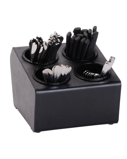 Giá Đựng Dao Muỗng Nĩa Dispense-Rite CTSH-4BT 4 Ngăn Màu Đen