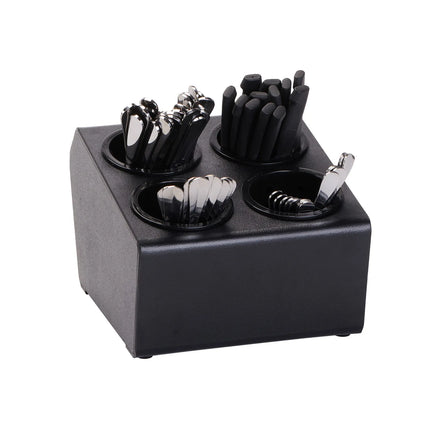 Giá Đựng Dao Muỗng Nĩa Dispense-Rite CTSH-4BT 4 Ngăn Màu Đen