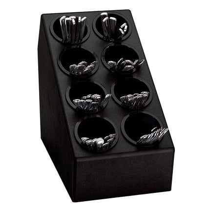 Giá Đựng Dao Muỗng Nĩa Dispense-Rite CTSH-8BT 8 Ngăn Nhựa Polystyrene Màu Đen