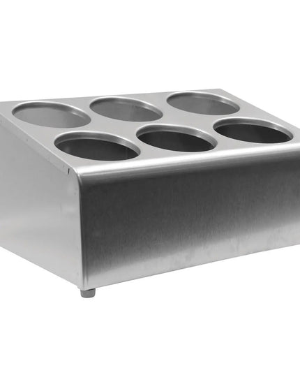 Giá Đựng Dao Muỗng Nĩa Inox Tablecraft 7062 2 Tầng 6 Lỗ