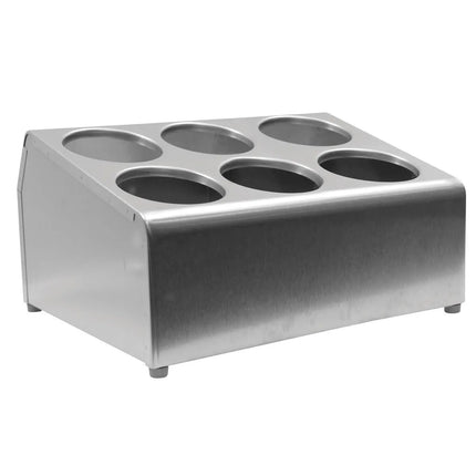 Giá Đựng Dao Muỗng Nĩa Inox Tablecraft 7062 2 Tầng 6 Lỗ