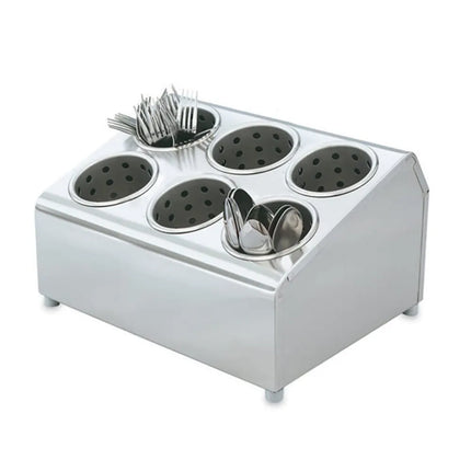 Giá Đựng Dao Muỗng Nĩa Vollrath 97241 6 Ống 37.8 x 29.2 x 21.6 cm Inox