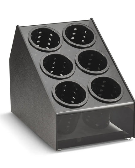Giá Đựng Dao Muỗng Nĩa Vollrath CTFWH-6B 6 Ống 25.7 x 37.8 x 35.9 cm Nhựa Màu Đen