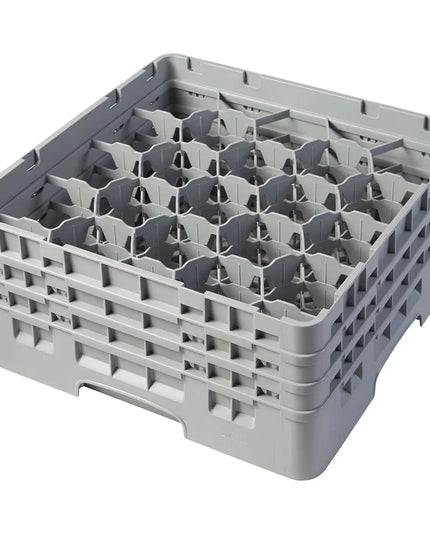 Giá Đựng Ly Cambro 20S638151 Camrack® 20 Ngăn - 3 Thanh Nối Xám, Xám Nhạt