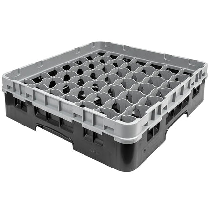 Giá Đựng Ly Cambro 49S318110 Camrack® 49 Ngăn - 1 Thanh Nối Xám, Đen