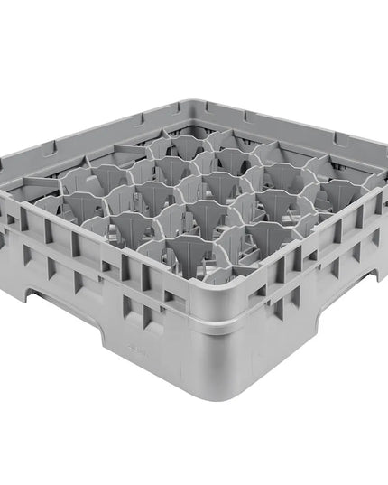 Giá Đựng Ly Cambro Camrack® 20S318151 20 Ngăn 1 Tầng Mở Rộng Xám - Xám Nhạt