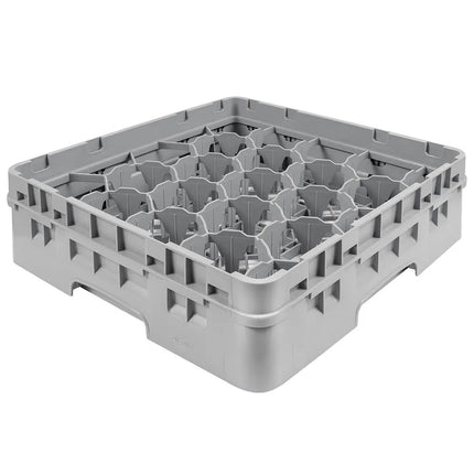 Giá Đựng Ly Cambro Camrack® 20S318151 20 Ngăn 1 Tầng Mở Rộng Xám - Xám Nhạt