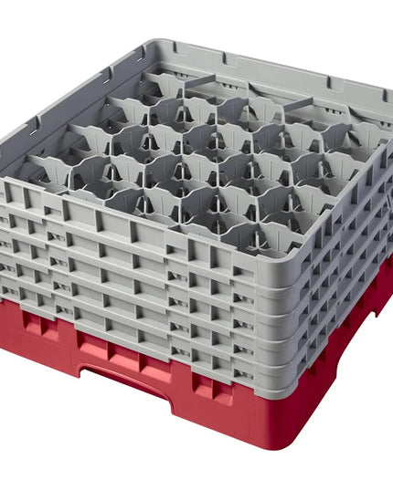Giá Đựng Ly Cambro Camrack® 20S958163 20 Ngăn 5 Tầng Mở Rộng Xám - Đỏ