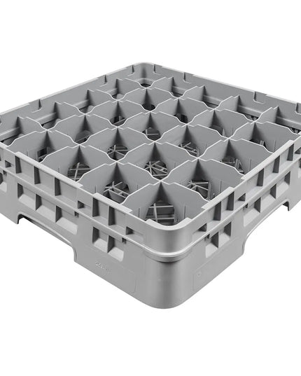 Giá Đựng Ly Cambro Camrack® 25S418151 25 Ngăn 1 Tầng Mở Rộng Xám - Xám Nhạt