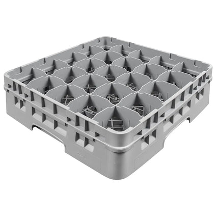 Giá Đựng Ly Cambro Camrack® 25S418151 25 Ngăn 1 Tầng Mở Rộng Xám - Xám Nhạt