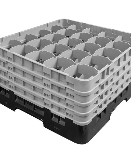 Giá Đựng Ly Cambro Camrack® 25S900110 25 Ngăn 4 Tầng Mở Rộng - Đen