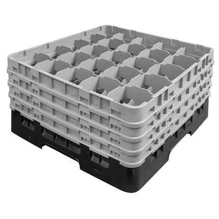 Giá Đựng Ly Cambro Camrack® 25S900110 25 Ngăn 4 Tầng Mở Rộng - Đen