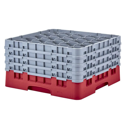Giá Đựng Ly Cambro Camrack® 25S900163 25 Ngăn 4 Tầng Mở Rộng - Đỏ