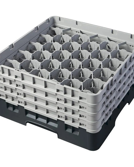 Giá Đựng Ly Cambro Camrack® 30S800110 30 Ngăn 4 Tầng Mở Rộng Xám - Đen