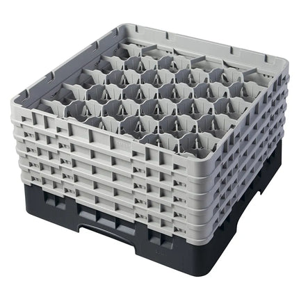 Giá Đựng Ly Cambro Camrack® 30S958110 30 Ngăn 5 Tầng Mở Rộng Xám - Đen