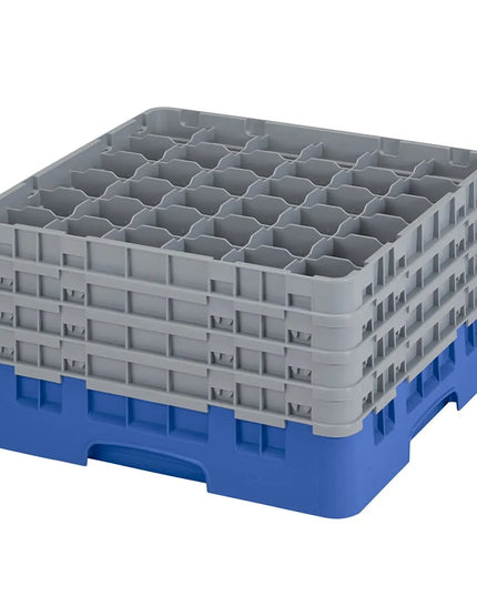 Giá Đựng Ly Cambro Camrack® 36S900168 36 Ngăn 4 Tầng Mở Rộng Xám - Xanh Dương