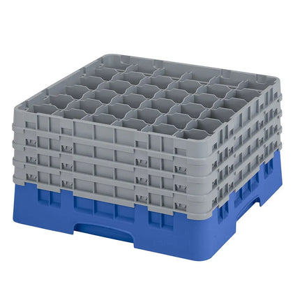 Giá Đựng Ly Cambro Camrack® 36S900168 36 Ngăn 4 Tầng Mở Rộng Xám - Xanh Dương