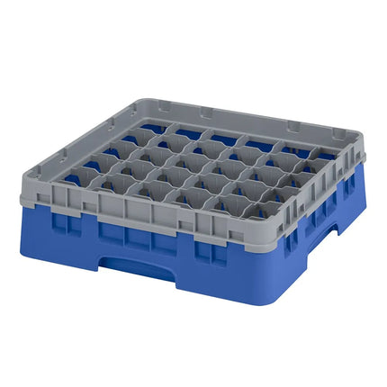 Giá Đựng Ly Camrack® Cambro 36S318186 36 Ngăn - (1) Thanh Nối Xám, Màu Navy Blue