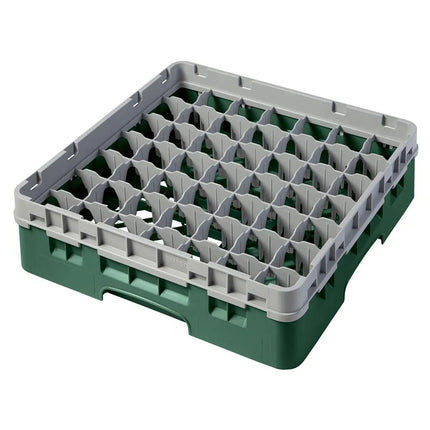Giá Đựng Ly Camrack® Cambro 49S318119 49 Ngăn - (1) Thanh Nối Xám, Màu Xanh Lá Sherwood