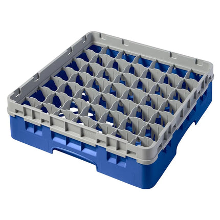 Giá Đựng Ly Camrack® Cambro 49S318168 49 Ngăn - (1) Thanh Nối Xám, Màu Xanh Dương