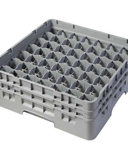 Giá Đựng Ly Camrack® Cambro 49S434151 49 Ngăn - 2 Thanh Nối Màu Xám, Xám Nhạt