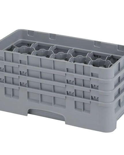 Giá Đựng Ly Camrack Cambro 8HS638151 Cỡ Nửa Khay 8 Ngăn - (3) Thanh Nối, Màu Xám Nhạt
