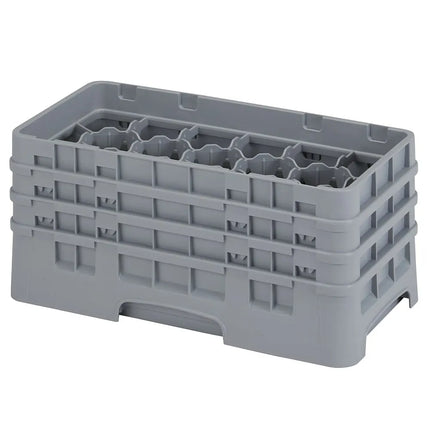 Giá Đựng Ly Camrack Cambro 8HS638151 Cỡ Nửa Khay 8 Ngăn - (3) Thanh Nối, Màu Xám Nhạt