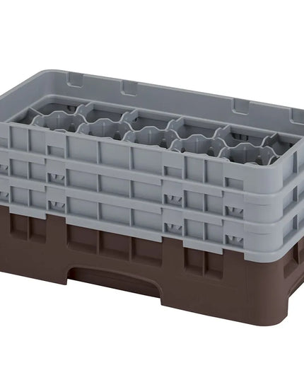 Giá Đựng Ly Camrack Cambro 8HS638167 Cỡ Nửa Khay 8 Ngăn - (3) Thanh Nối, Màu Nâu