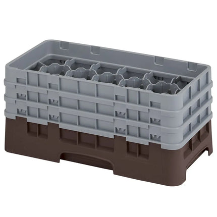Giá Đựng Ly Camrack Cambro 8HS638167 Cỡ Nửa Khay 8 Ngăn - (3) Thanh Nối, Màu Nâu