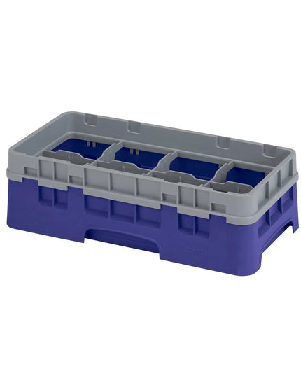 Giá Đựng Ly Camrack Cambro 8HS638186 Cỡ Nửa Khay 8 Ngăn - (3) Thanh Nối, Màu Navy Blue