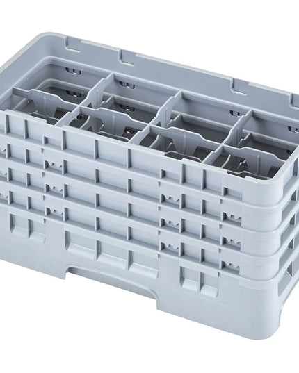 Giá Đựng Ly Camrack Cambro 8HS800151 Nửa Khay 8 Ngăn - 4 Thanh Nối, Xám Nhạt