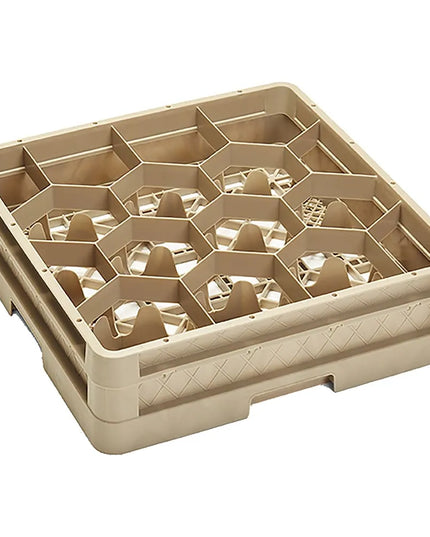 Giá Đựng Ly Traex® Rack Max Vollrath CR18J Cỡ Đầy Đủ 12 Ngăn - 1 Thanh Nối, Màu Be